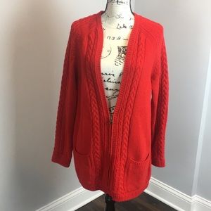 See by Chloe red cardigan